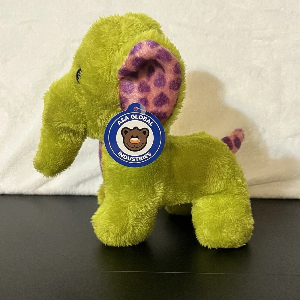 A&A Global 2024 Boho Green Elephant Plush 8
